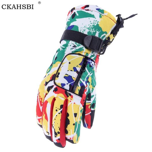 

ckahsbi waterproof winter warm gloves men ski gloves snowboard motorcycle riding winter snow windser glove keep warm