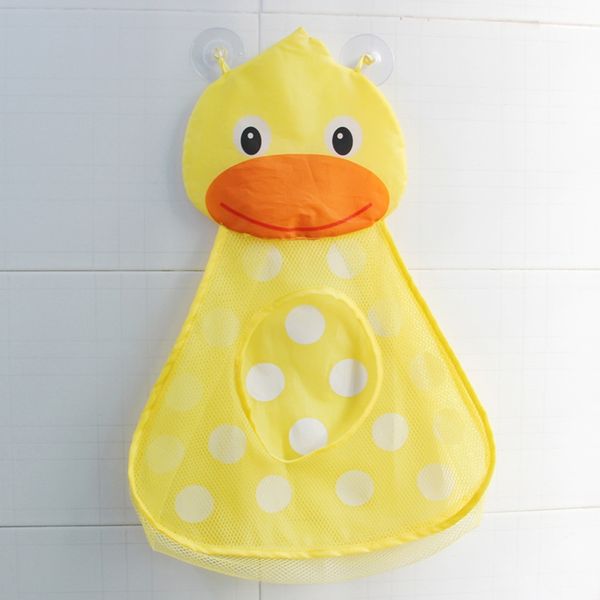 

baby bath toys mesh hanging bag cute animal kids bauble storage pouch bathroom suction cup plaything organizer storage baskets