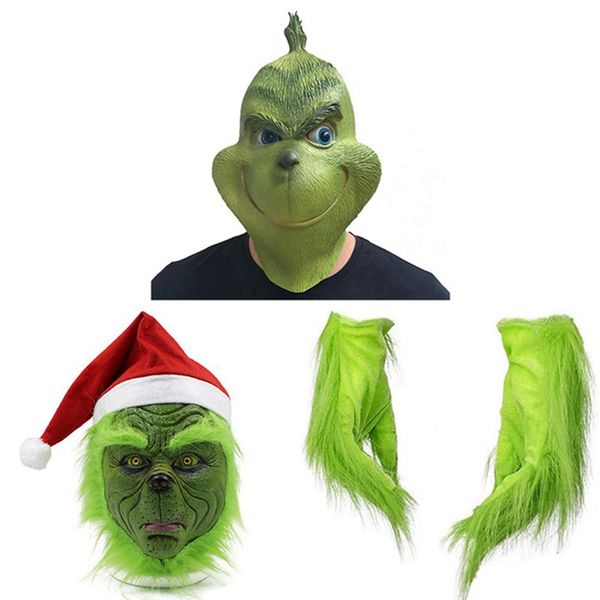 

funny stole christmas latex mask xmas cosplay party mask face carnival gloves