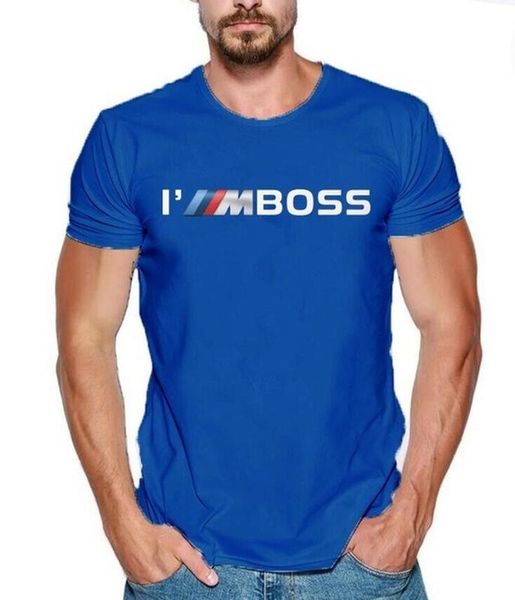

new summer men's tshirt 2020 fashion i'm boss m power funny 100% cotton custom print cotton t-shirt
