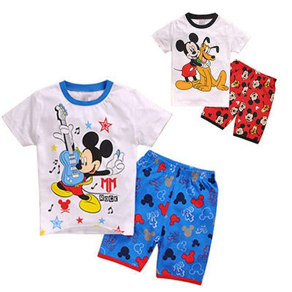 

2шт наборы детская одежда мальчик девушки футболка и брюки костюмы спортивный костюм, White