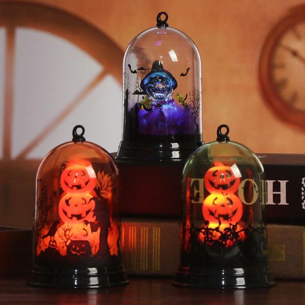

brelong 1 pc halloween pumpkin lamp scene small lampshade small stage decoration home office decoration purple / orange / pink