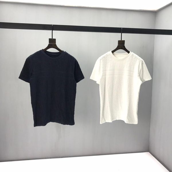 

2020ss spring and summer new high grade cotton printing short sleeve round neck panel t-shirt size: m--xl-xxl-xxxl color: black white q64