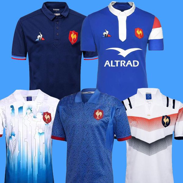 

new style 2018 2019 france super rugby jerseys 18 19 france shirts rugby maillot de foot french boln rugby shirt size s-3xl, Black;gray