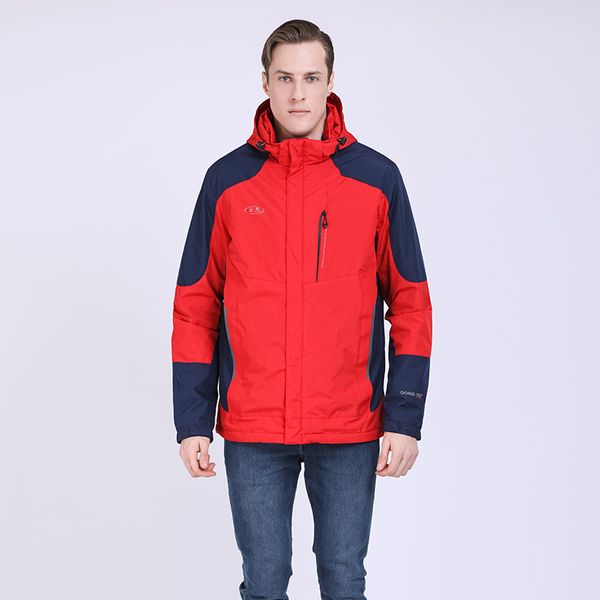 

2019 spring men windbreaker padded jacket casual cotton padded coat hooded sports windproof jacket trench coat parka outwear, Black