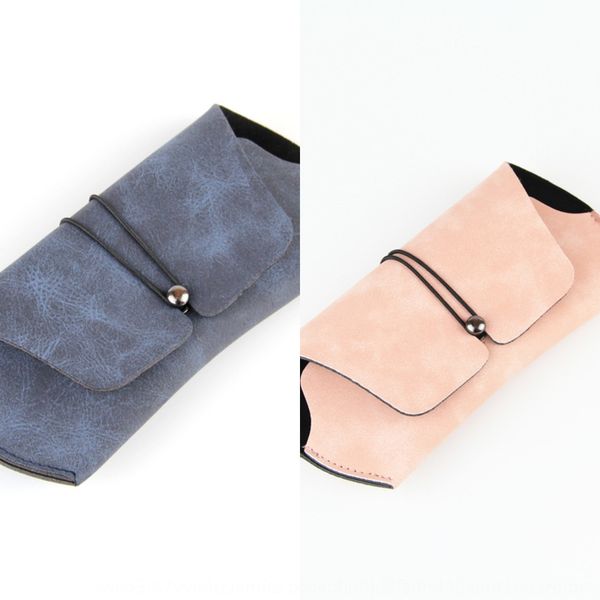 

three-layer leather soft bag case case sun glasses box east gate simple glasses bag high-grade leather box