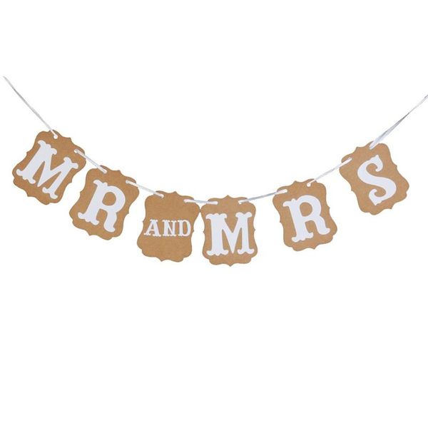 

mr and mrs card paper bunting banner wedding party decorations p booth props garland bridal shower wedding decoration