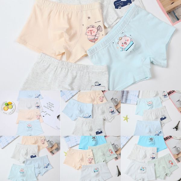 

8jb23 class a four-piece comfortable medium four-piece and large children's underwear boys' boxer boxer pants cartoon lycra baby c, Camo