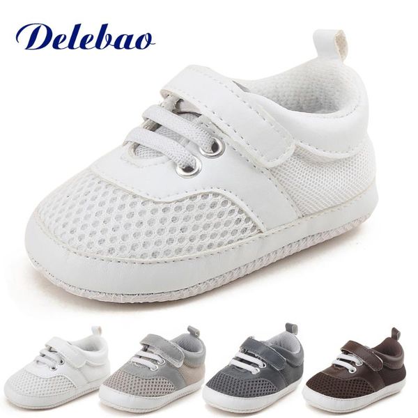 

delebao air mesh soft baby shoes soft sole infant toddler hook & loop non-slip first walkers