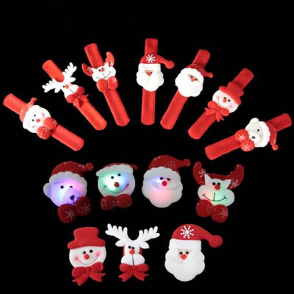 Weihnachten Uhr Spielzeug Geschenke Kinder Cartoon Weihnachten Dekorativ für Neujahr Party Bar Armband Armband Santa Elch Schneemann Strap Armband