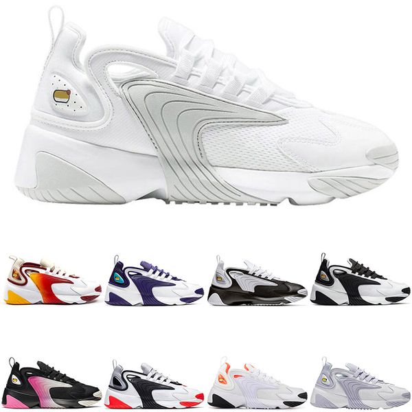 

zoom 2k m2k tekno men running shoes white black volt purple royal blue women triple black sports sneakers mens trainer 36-45, White;red