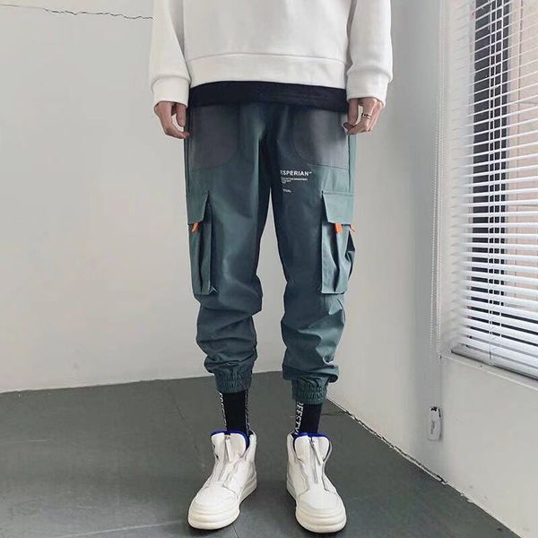 

MarchWind Brand Autumn Japan Joggers Men Black Harem Pants Multi-pocket Ribbons Man Sweatpants Streetwear Casual Hip Hop Mens Cargo Pants