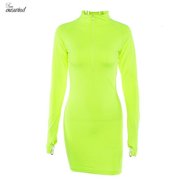 

new autumn fashion women long sleeve half zip collar straight solid color dress casual tight mini dress designer clothes, Black;gray