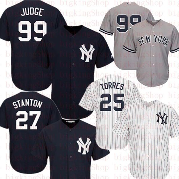 

New # York Cheap Yankees 99 Aaron Judge Jersey 25 Gleyber Torres 2 Derek Jeter 27 Giancarlo Stanton 24 Gary Sanchez Babe Ruth999
