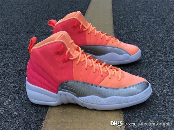 

authentic air 12 retre gs punch 510815-601 12s wmns womens basketball shoes 77airjordon original sports sneakers with box