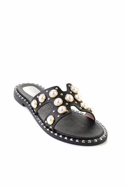 

bambi черный женский тапочки f0314550109, Black