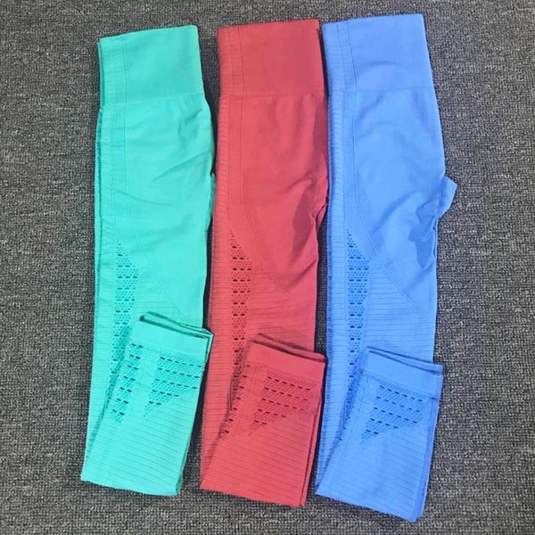 

2019 energy seamless high waist leggings women fitness workout yoga pants hip push up super stretchy sports running gym tights, White;red