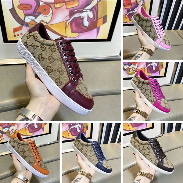 

european station women's shoe spring and autumn single shoes net red leather casual retro plaid canvas shoes women's shoes tide