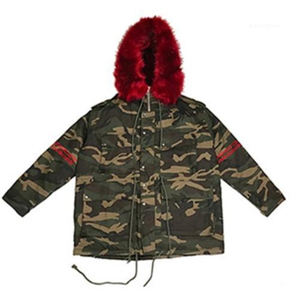 

камуфляж толстая верхняя одежда с длинным рукавом с капюшоном модный стиль homme clothing пара теплый стиль повседневная одежда мужская зима, Black