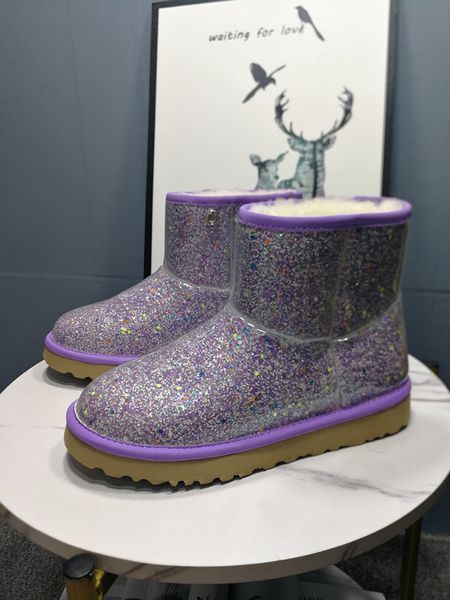 

2020 designer boots australia women girl classic snow boots bowtie ankle short bow fur boot for winter black chestnut fashion mf19100902