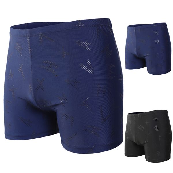 

2019 easter men's printing nylon breathable built-in beam line briefs swimming swim trunks men swimwear kids trunks