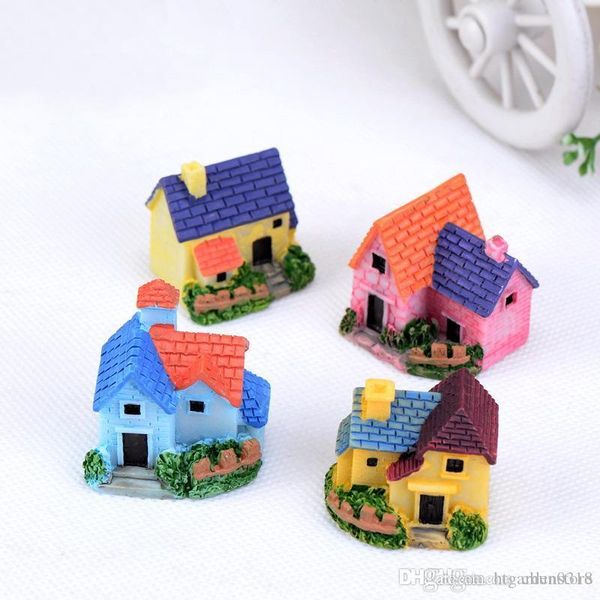 Casas Cottages Mini Artesanato Miniatura Fada Jardim Casa Decoração Casas Micro Paisagismo Decoração DIY Acessórios