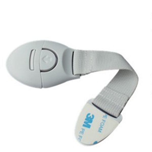 

1 pc drawer door cabinet cupboard toilet safety locks baby kids safety care plastic locks straps for infant baby protection