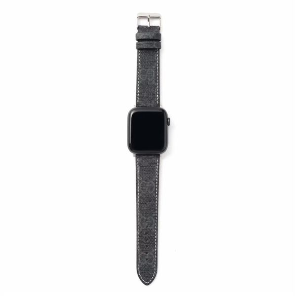 

watch band strap for apple 38mm 40mm pu leather smart watches replacement with adapter connector for apple series 3 2 1