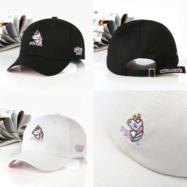 

cotton cartoon unicorn embroidery baseball caps for teen boy girl casual adjustable hats summer hat snapbacks cap fashion, Blue;gray