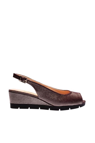 

pearl genuine leather burgundy women 's wedges shoes 120130002040, Black