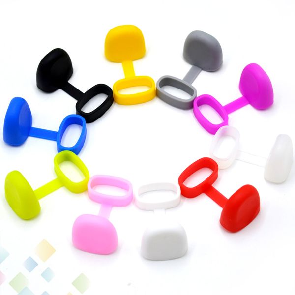 

Silicone Universal Dust Cap Vape Band For Cartridges Pods Atomizer Flat smoke Dustproof Anti-slip Resistance Caps Drip Tip Cover DHL Free