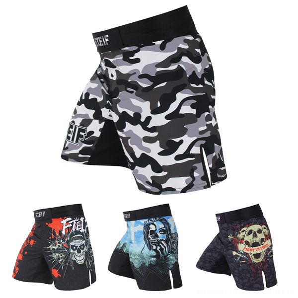 

fteif mma boxing wear athletic & outdoor apparel breathable fierce fighting camouflage boxing shorts tiger muay thai mma shorts kickboxing s, Blue