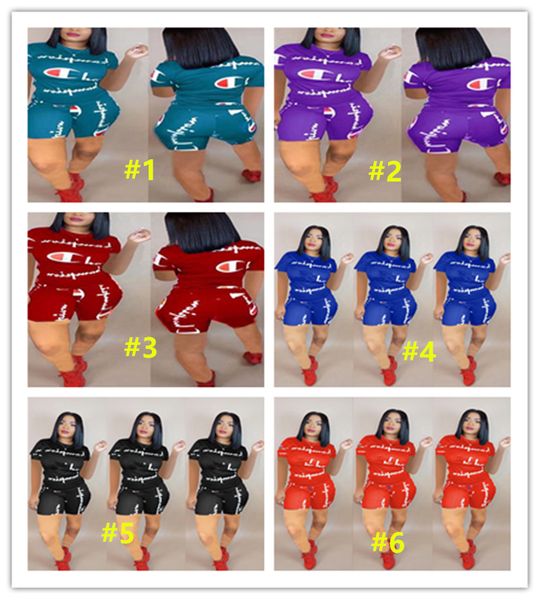 

2019 women champion hort track uit hort leeve t hirt top hort pant 2pc et outfit champ port wear ummer jogger uit 3xl a425