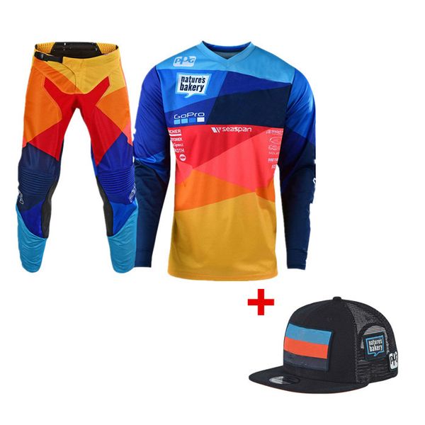 

2019 поток мотокросс передач комплект atv mx moto комбо off road мотоцикл джерси и pant, Black