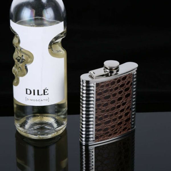 

6-9oz stainless steel hip liquor whiskey alcohol flask cap pocket wine bottle funnel bottle container flask cap