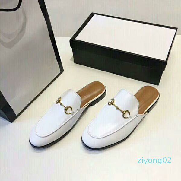 

mullers leather half-wrapped flat soled horsebit slippers italian classic fairy leisure wear mules sandals outside genuine leather z02, Black