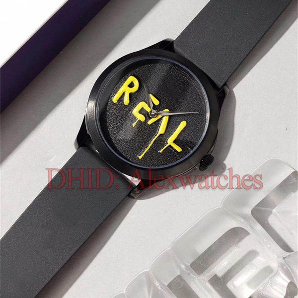 

38mm mens watch men women watches stainless steel black dial rubber bands japan mov quartz fashion casual male watches wristwatches f77, Slivery;brown