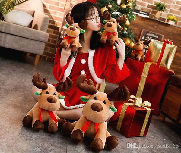 

cute christmas elk deer animal stuffed plush doll toys christmas decorations gift party favor 25cm 35cm hh9-2576 45cm hh9-2576