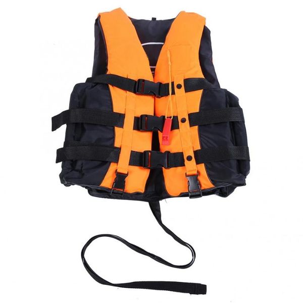 

children life jacket universal swimming drifting ski boat vest orange buoyancy foam surfing life jacket with whistle