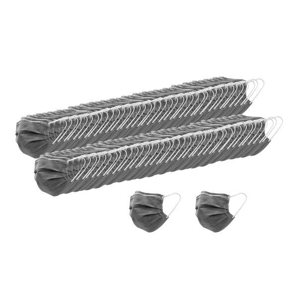 

100x 3 layer activated carbon disposable face mask anti dust haze protection
