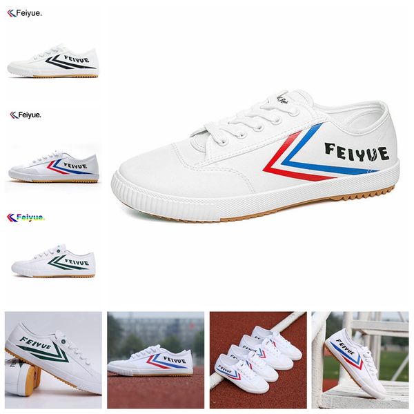 

man woman classic tai chi feiyue shoes soft breathable sneakers white martial arts shoes vintage cleats leisure sport canvas shoe 191003