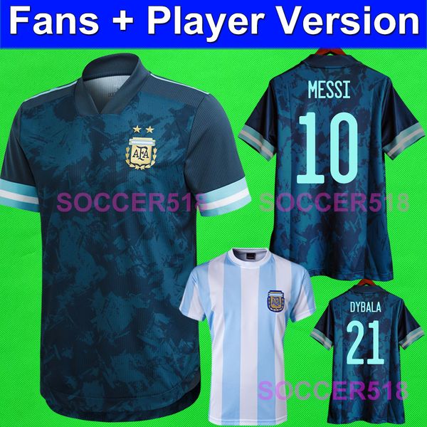 

messi argentina 2020 copa america away maradona soccer jerseys tagliafico otamendi lautaro lo celso dybala football shirts alario kids kit, Black
