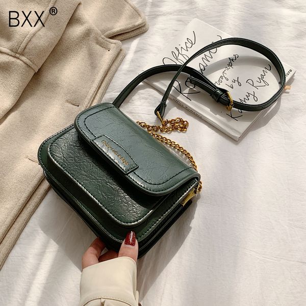 

bxx] solid color pu leather crossbody bags for women 2019 totes female simple shoulder messenger bag handbags and purses hj157