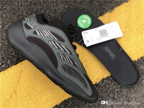 

new authentic 700 v3 alvah h67799 azael fw4980 kanye west glow in the dark men women running shoes 7447adidas sneakers with original box