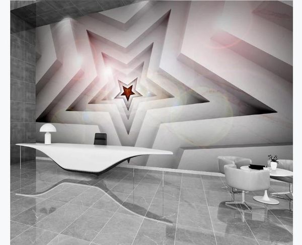 

wallpapers 3d wall murals po wallpaper living room bedroom pentagram halo space sofa tv background
