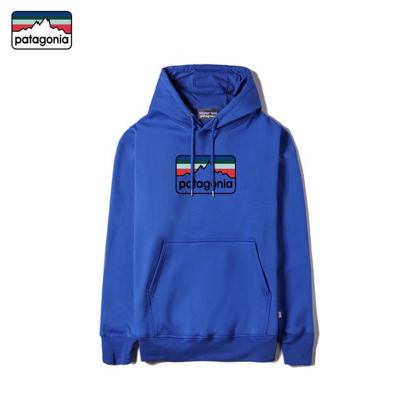 

patagonia men's hoodies cotton designer with logo and tags various colors autumn and winter new sweatshirt s-3xl, Black