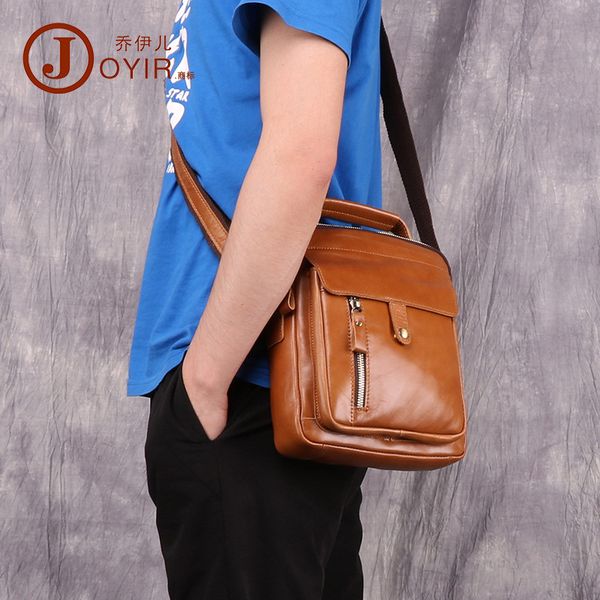 

retro new style men's real-leather bag casual fashion men's single-shoulder bag multi-functional business handbag