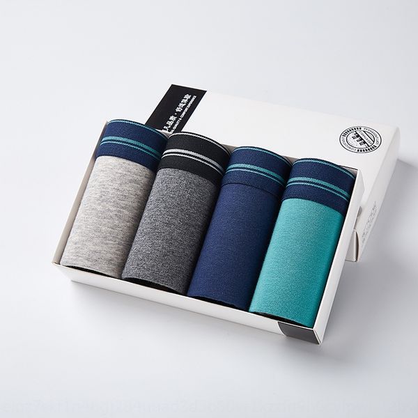 

2020 new pure cotton men's underwear 95% cotton multicolor breathable men's boxer pants underwear, Black;white