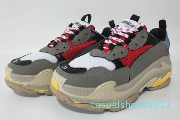 

2019 fashion paris 17fw triple-s sneaker triple s casual luxury dad designer for men women black sports tennis running shoe 36-46 c11