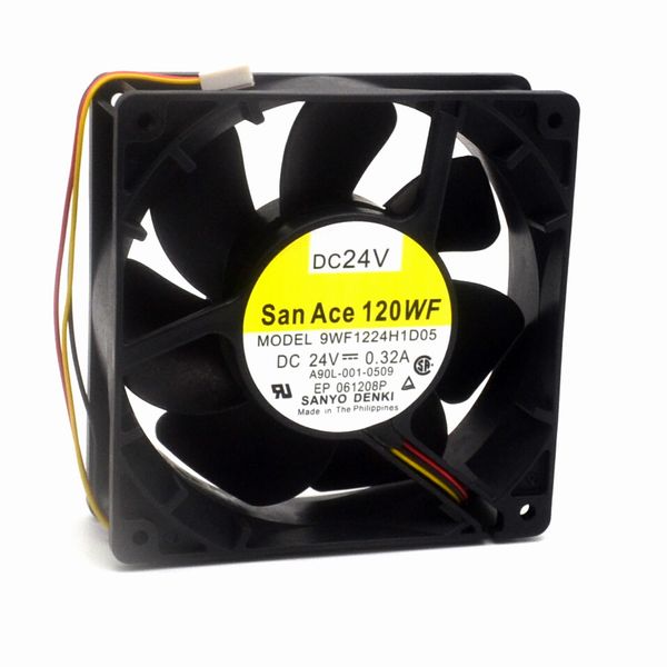 Soğutma fanı A90L-0001-0509 9WF1224H1D05 24 V 0.32A 12038 12 cm 120 * 120 * .8mm orijinal otantik Fanuc adanmış fan